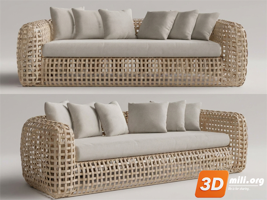 Outdoor Sofa Skp Files